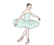 バレエ　レベランス　イラスト